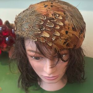 Julia Ann Original vintage  pheasant hat